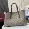 GUCCI GG CANVAS EMBLEM MAXI TOTE BAG BEIGE/BLACK 2025 – BG110