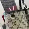 GUCCI GG CANVAS EMBLEM MAXI TOTE BAG BEIGE/BLACK 2025 – BG110