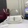 GUCCI LEATHER BAMBOO DIVA MEDIUM BAG WHITE 2025 – BG102