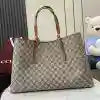 GUCCI GG CANVAS EMBLEM MAXI TOTE BAG BEIGE/BROWN 2025 – BG111