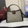 GUCCI PADLOCK GG CANVAS MEDIUM HANDBAG BLACK 2025 – BG106