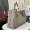 GUCCI GG CANVAS EMBLEM MAXI TOTE BAG BEIGE/BROWN 2025 – BG111