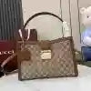 GUCCI PADLOCK GG CANVAS LARGE HANDBAG BROWN 2025 – BG107