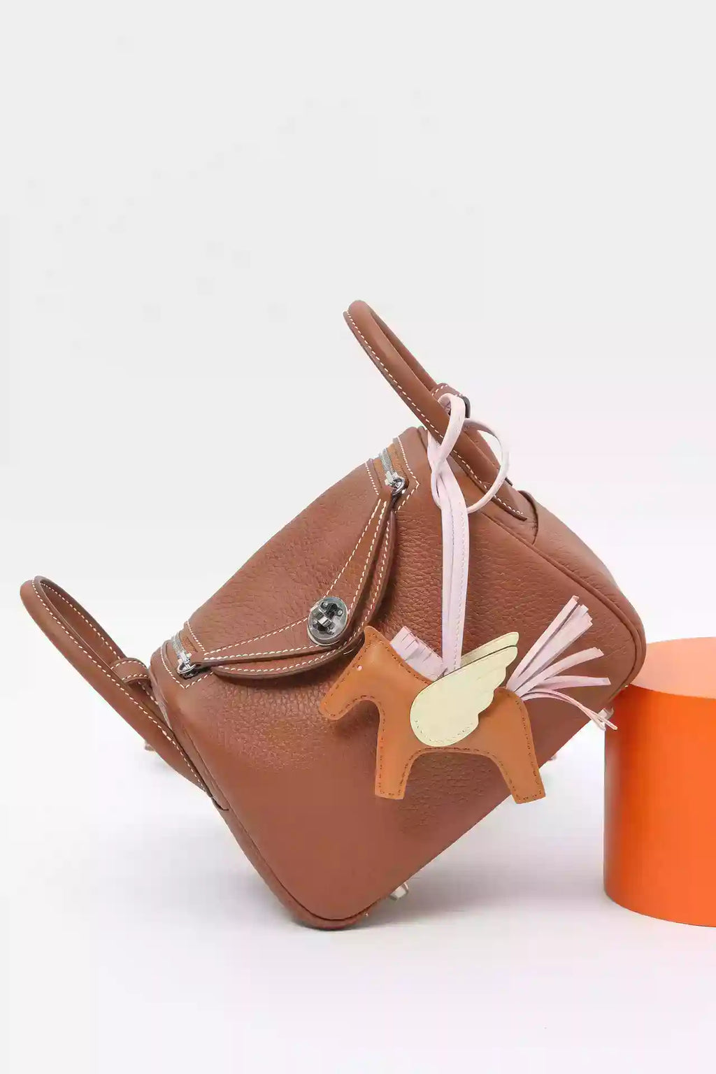 Hermès Gold Clemence Mini Lindy II Palladium Hardware – HW190