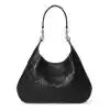 GUCCI B MEDIUM SHOULDER BAG IN GG LEATHER BLACK 2025 – BG103