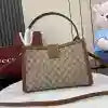 GUCCI PADLOCK GG CANVAS LARGE HANDBAG BROWN 2025 – BG107