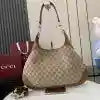 GUCCI B MEDIUM SHOULDER BAG IN GG CANVAS BROWN 2025 – BG104