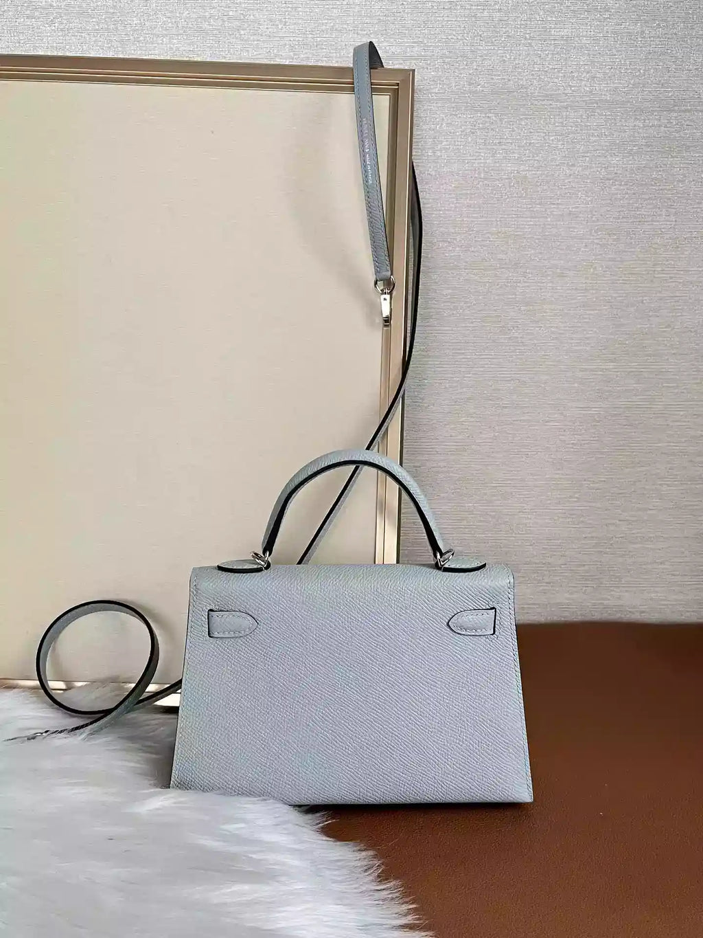 Hermès Bleu Glacier Epsom Mini Kelly 20 II Palladium Hardware – HW191