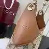 GUCCI B MEDIUM SHOULDER BAG IN GG CANVAS BROWN 2025 – BG104