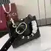 GUCCI DIANA LEATHER SMALL TOTE BAG BLACK 2025 – BG099