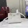 GUCCI DIANA LEATHER SMALL TOTE BAG WHITE 2025 – BG100