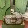 GUCCI HORSEBIT 1955 SMALL SHOULDER BAG IN GG CANVAS AND LEATHER BEIGE/BROWN 2025 – BG109