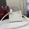 GUCCI DIANA LEATHER SMALL TOTE BAG WHITE 2025 – BG100
