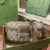GUCCI HORSEBIT 1955 SMALL SHOULDER BAG IN GG CANVAS AND LEATHER BEIGE/BROWN 2025 – BG109