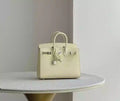 HERMES Epsom Birkin Sellier 25 Jaune Milton – HW193