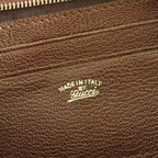 GUCCI ESSENCE CLASSIC GG CANVAS TOILETRY BAG IN BROWN – BG165