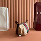GUCCI ESSENCE CLASSIC GG CANVAS TOILETRY BAG IN BROWN – BG165