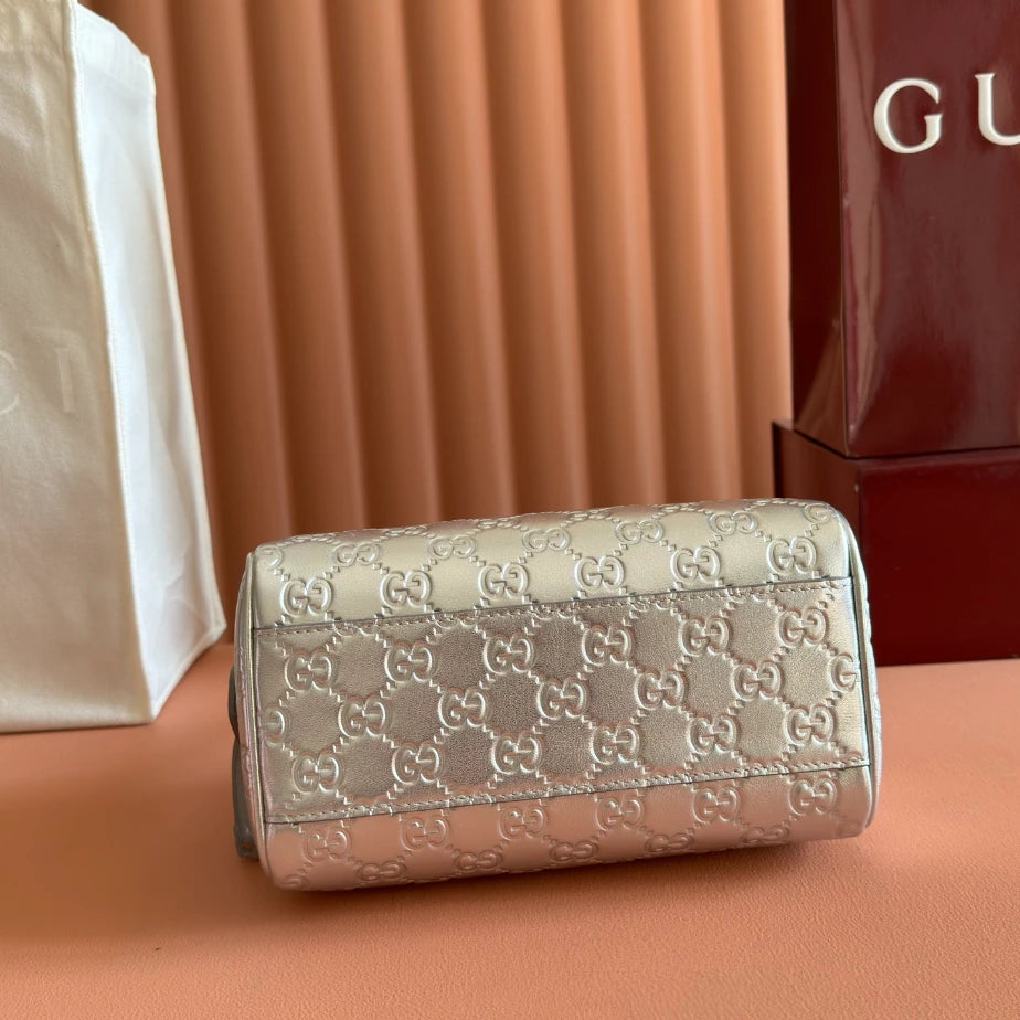 GUCCI GG EMBLEM SMALL HANDLE BAG – BG214