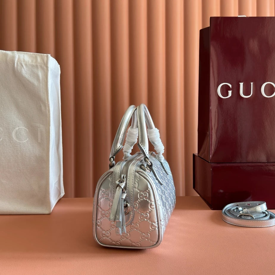 GUCCI GG EMBLEM SMALL HANDLE BAG – BG214