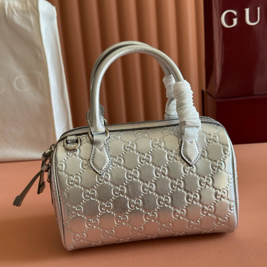 GUCCI GG EMBLEM SMALL HANDLE BAG – BG214