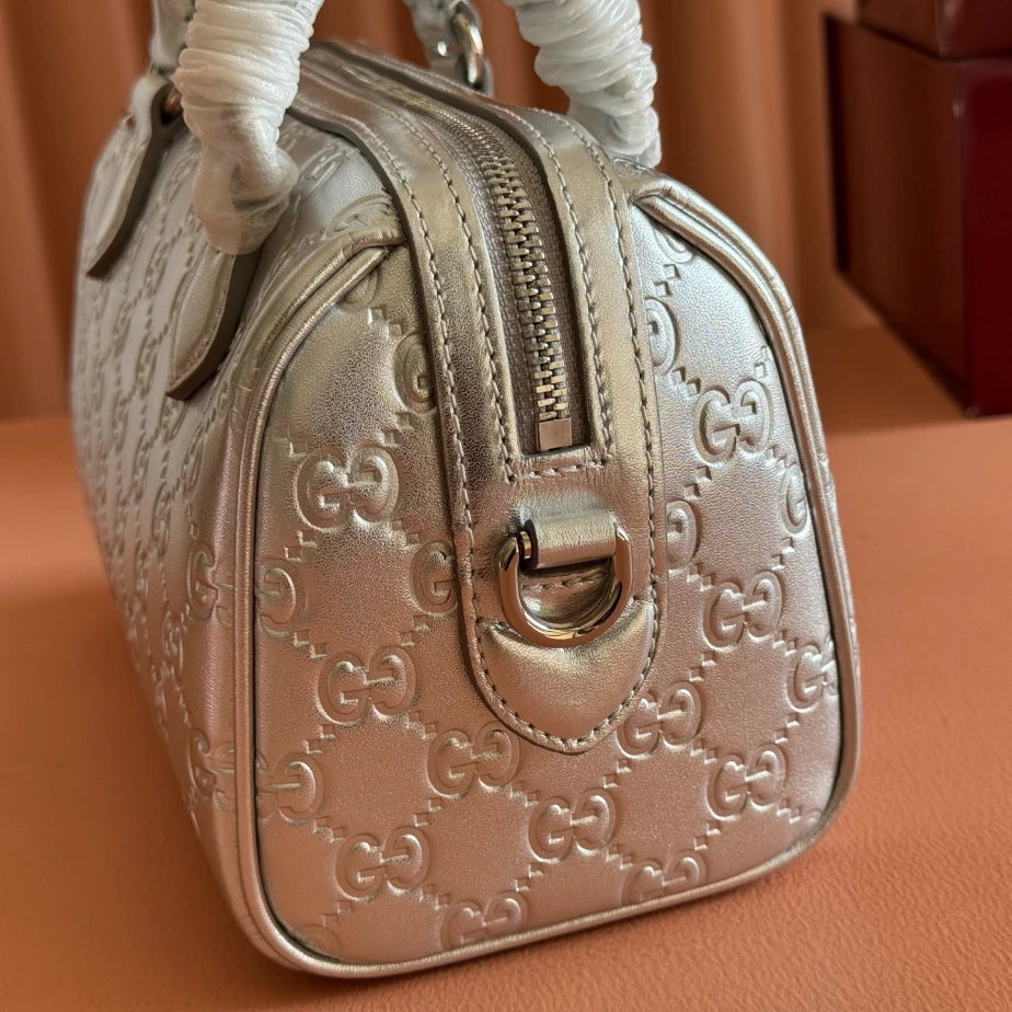 GUCCI GG EMBLEM SMALL HANDLE BAG – BG214