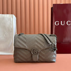 GUCCI GG MARMONT MEDIUM SHOULDER BAG IN GREY – BG209