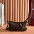 GUCCI GOSSIP SMALL SHOULDER BAG IN DARK BROWN GG CANVAS – BG166