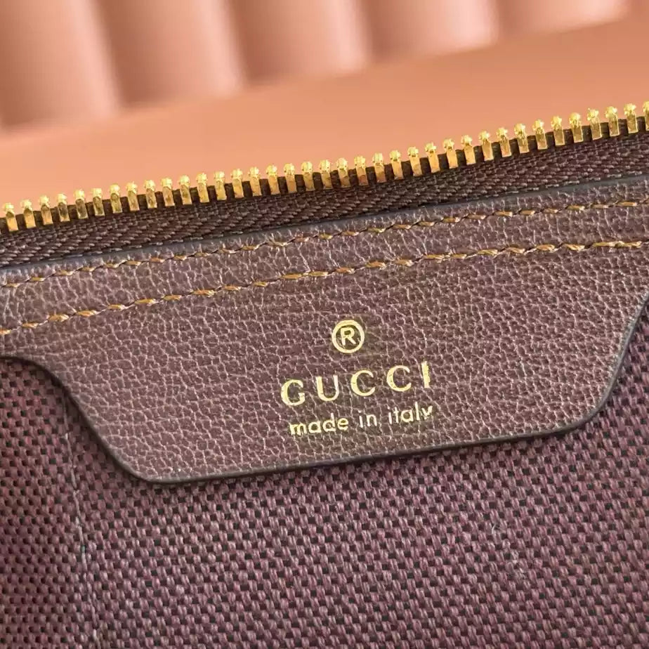 GUCCI GOSSIP SMALL SHOULDER BAG IN DARK BROWN GG CANVAS – BG166