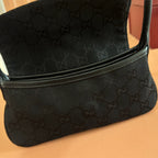GUCCI JACKIE SMALL SHOULDER BAG IN BLACK GG CANVAS – BG186
