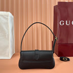 GUCCI JACKIE SMALL SHOULDER BAG IN BLACK LEATHER – BG188