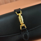 GUCCI JACKIE SMALL SHOULDER BAG IN BLACK LEATHER – BG188
