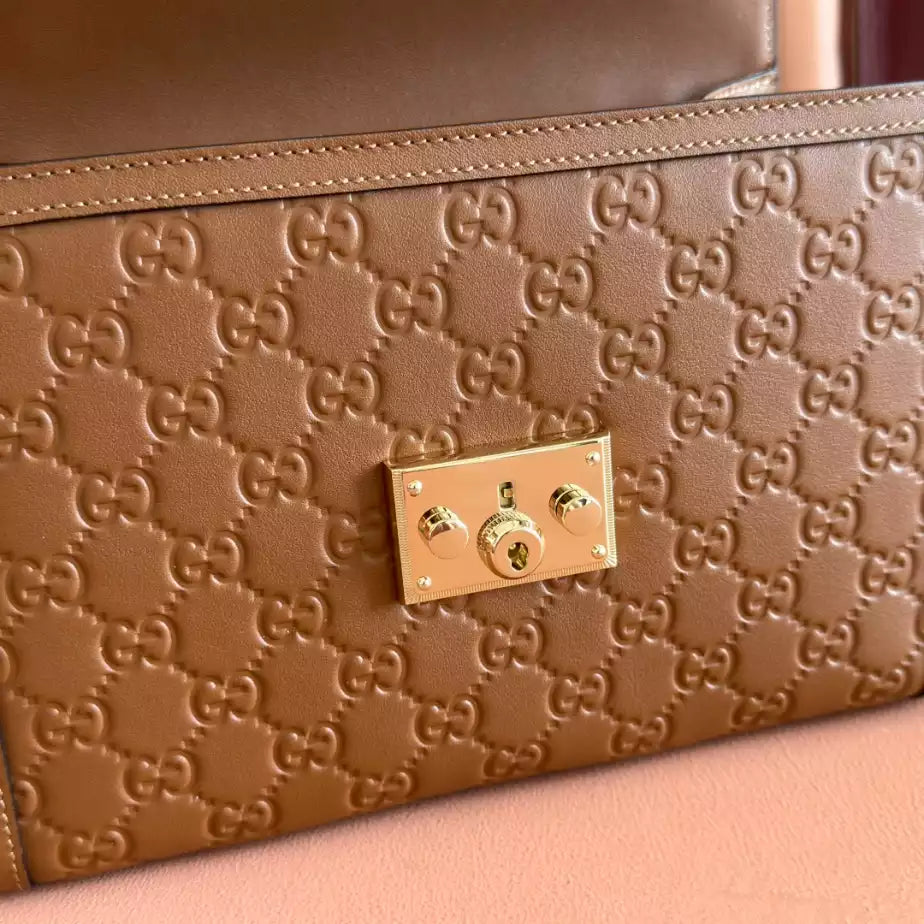GUCCI PADLOCK MEDIUM TOP HANDLE BAG – BG220