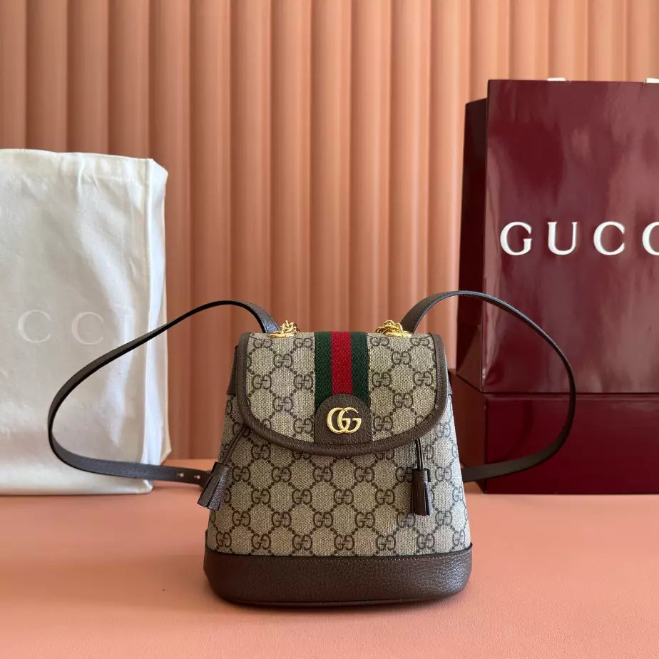 GUCCI PRE-OWNED GG WEB BACKPACK – BG215