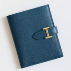 Hermes Bearn Compact Handmade Wallet in Deep Blue Epsom Calfskin – HW154