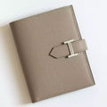 Hermes Bearn Compact Handmade Wallet in Gris Asphalt Epsom Calfskin – HW153