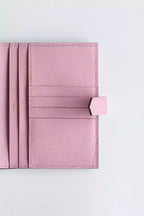 Hermes Bearn Compact Handmade Wallet in Mauve Sylvestre Epsom Calfskin – HW139