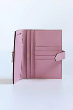 Hermes Bearn Compact Handmade Wallet in Mauve Sylvestre Epsom Calfskin – HW139