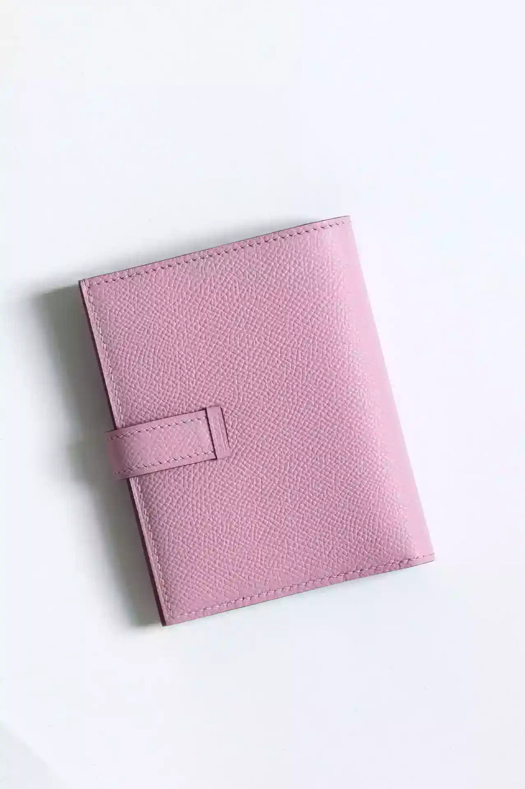 Hermes Bearn Compact Handmade Wallet in Mauve Sylvestre Epsom Calfskin – HW139