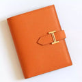 Hermes Bearn Compact Handmade Wallet in Orange Epsom Calfskin – HW149