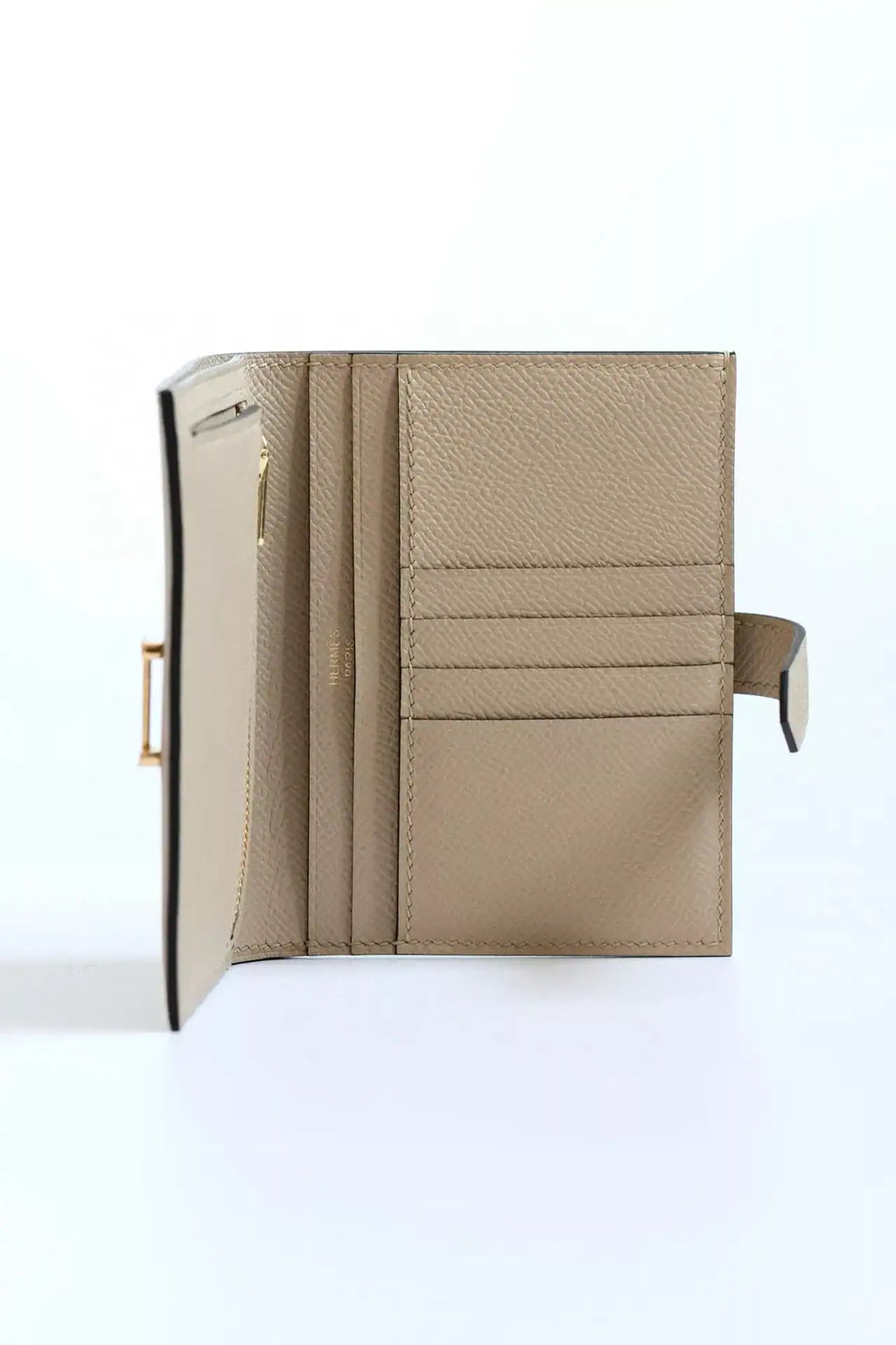 Hermes Bearn Compact Handmade Wallet in Trench Epsom Calfskin – HW138