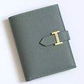 Hermes Bearn Compact Handmade Wallet in Vert Amande Chevre Mysore Goatskin – HW148
