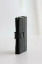 Hermes Bearn Compact Wallet in Black Matte Alligator Leather – HW171