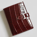 Hermes Bearn Compact Wallet in Bordeaux Shiny Alligator Leather – HW168