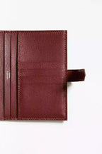 Hermes Bearn Compact Wallet in Bordeaux Shiny Alligator Leather – HW168