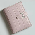 Hermes Bearn Compact Wallet in Mauve Pale Matte Alligator Leather – HW167