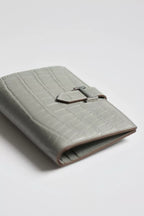 Hermes Bearn Compact Wallet in Pearl Grey Matte Alligator Leather – HW170