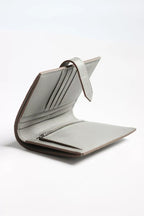 Hermes Bearn Compact Wallet in Pearl Grey Matte Alligator Leather – HW170