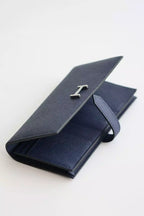 Hermes Bearn Long Handmade Wallet in Blue Saphir Epsom Calfskin – HW158