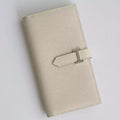 Hermes Bearn Long Handmade Wallet in Craie Epsom Calfskin – HW155