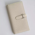 Hermes Bearn Long Handmade Wallet in Craie Epsom Calfskin – HW155